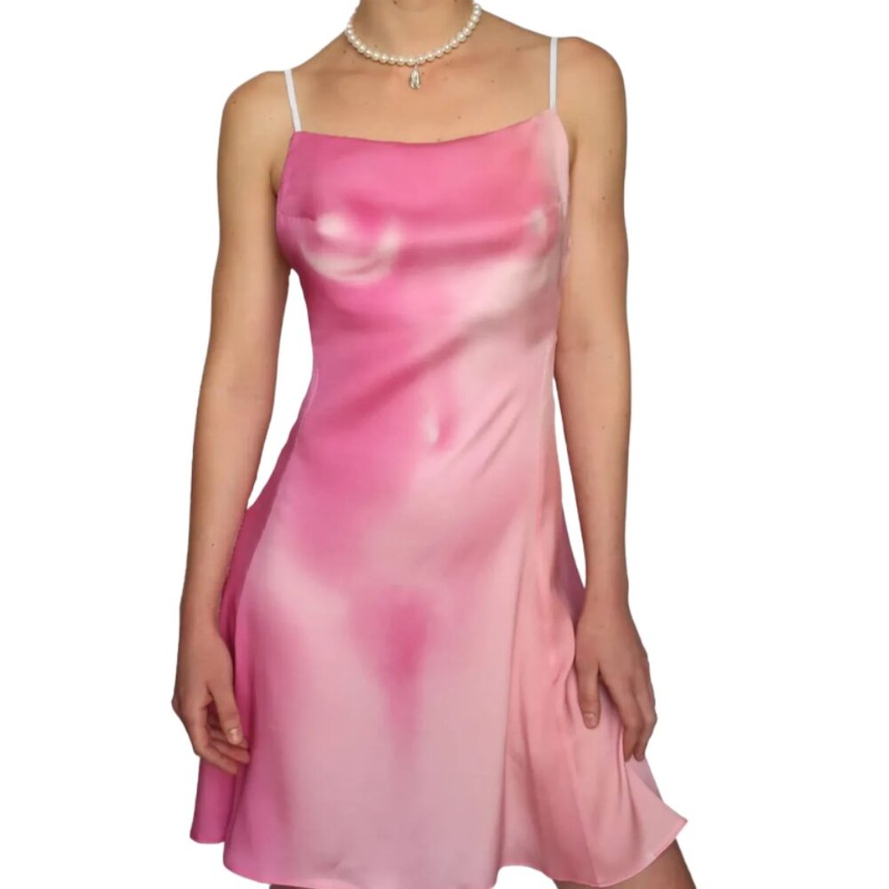 Pink Kradeau "No Bra No Traca" mini dress